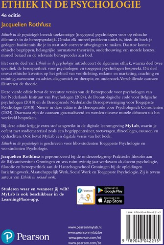 Ethiek in de psychologie, 4e editie met MyLab NL toegangscode-2