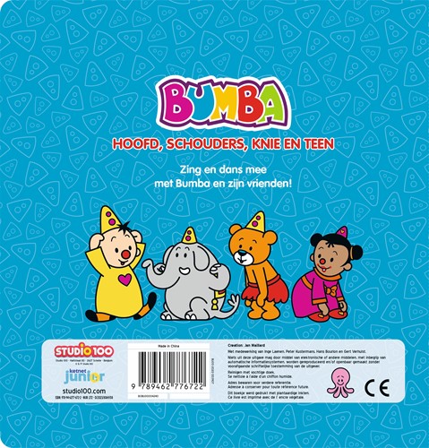 Bumba: Kartonboek - Hoofd, schouders, knie en teen-2