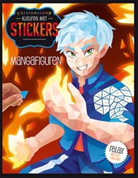 Kleuren met stickers - Mangafiguren Kleuren met stickers - Mangafiguren