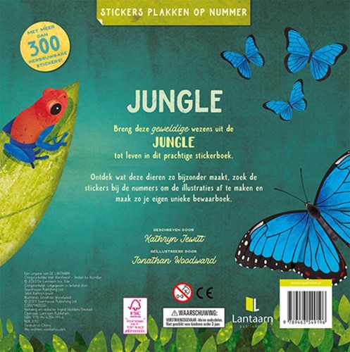 Stickers plakken op nummer - Jungle Stickers plakken op nummer - Jungle-2