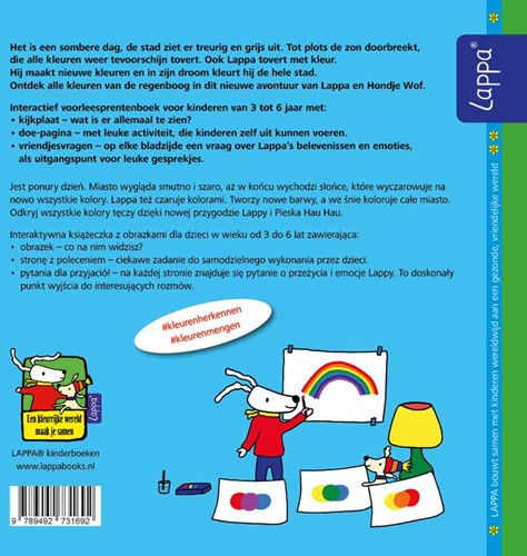LAPPA® Kinderboeken Tweetalig Lappa kleurt de stad - Lappa kolorujo miasto (NL-Pools) Lappa kleurt de stad - Lappa kolorujo miasto (NL-Pools)-2