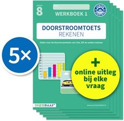Doorstroomtoets Rekenen – Werkboek 1 + Online video-uitleg (set van 5) Doorstroomtoets Rekenen – Werkboek 1 + Online video-uitleg (set van 5)