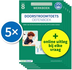 Doorstroomtoets Oefenboek – Werkboek + Online video-uitleg (set van 5) Doorstroomtoets Oefenboek – Werkboek + Online video-uitleg (set van 5)