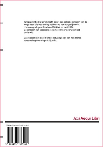 Jurisprudentie Burgerlijk recht 1905-2024-2