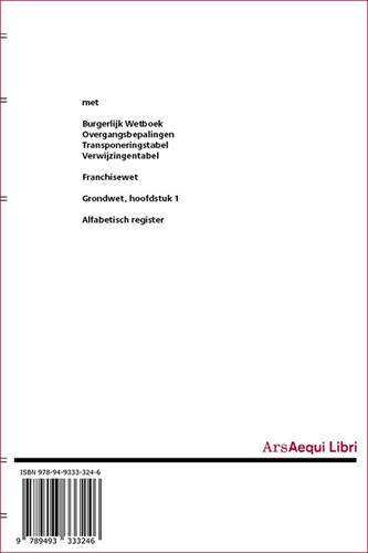 Burgerlijk wetboek Ars Aequi Wetseditie 2024/2025-2