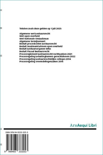 Ars Aequi Wetseditie Algemene wet bestuursrecht 2024/2025 Algemene wet bestuursrecht 2024/2025-2