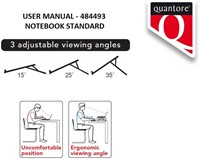 Laptopstandaard Quantore verstelbaar antraciet-3