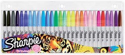 Viltstift Sharpie rond fine assorti blister à 28 stuks