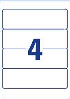 Rugetiket Avery Zweckform breed 59x192mm zelfklevend wit-2