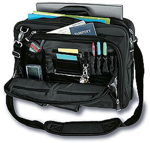 Laptoptas Trolley Kensington Contour 17 zwart"-2
