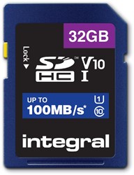 Geheugenkaart Integral SDHC V10 32GB