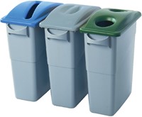 Afvalcontainer Slim Jim grijs 87liter-2