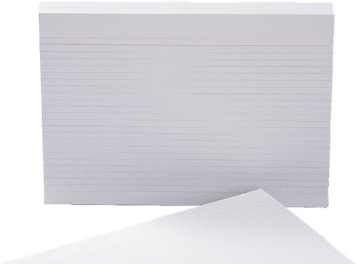 Systeemkaart Aurora 200x150mm lijn met rode koplijn 210gr wit 100 vel-3