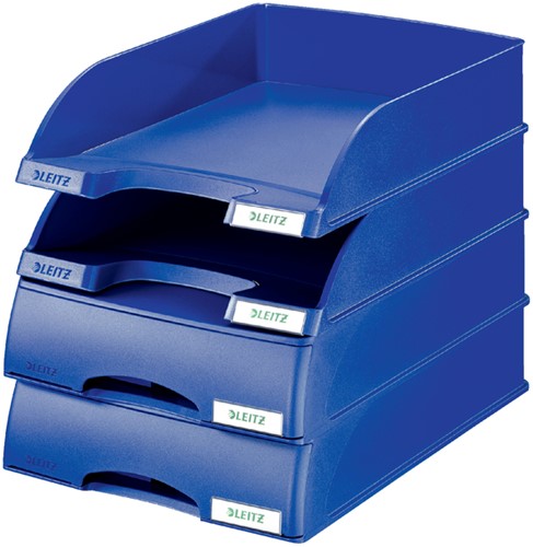 Brievenbak Leitz 5210 Plus blauw met lade-3