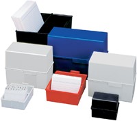 Kaartenbak Han breed A6 kunststof blauw-2