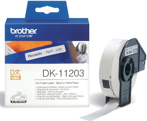 Etiket Brother DK-11203 17x87mm archivering 300stuks