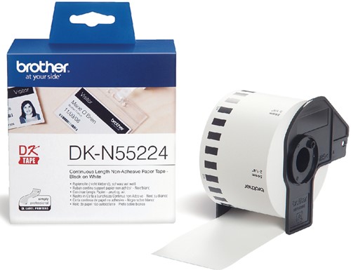 Etiket Brother DK-N55224 54mm 30-meter wit papier niet kleef