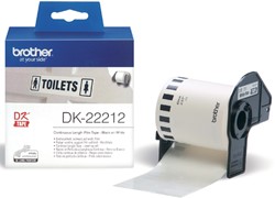 Etiket Brother DK-22212 62mm 15-meter witte film