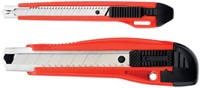 Snijmes Westcott Premium 18mm met metalen geleiding rood-2