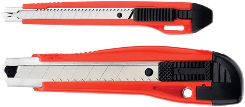 Snijmes Westcott Premium 18mm met metalen geleiding rood-2