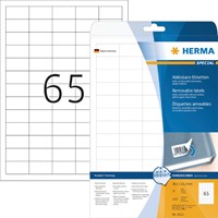 Etiket HERMA 4212 38.1x21.2mm verwijderbaar wit 1625stuks