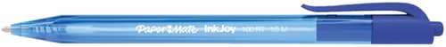Balpen Paper Mate Inkjoy 100RT blauw medium 80+20 gratis