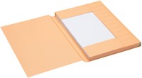 Dossiermap Secolor folio 3 kleppen 225gr chamois