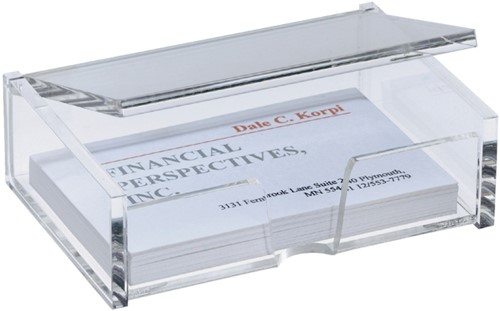 Visitekaartenbak Sigel VA112 90x55mm glashelder