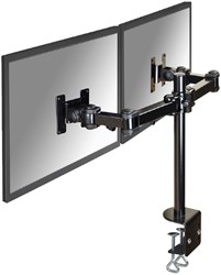 Monitorarm Neomounts D960D 2x10-27 met klem zwart"
