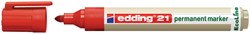Viltstift edding 21 Eco rond rood 1.5-3mm