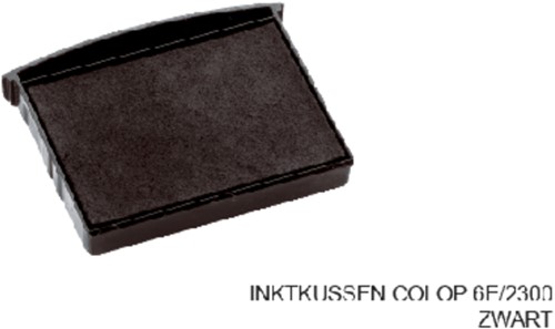 Stempelkussen Colop 6E/2300 zwart