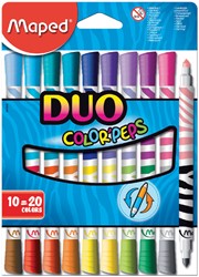 Viltstift Maped Color'Peps Duo Colors set á 10 stuks assorti