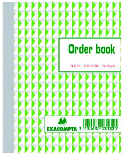 Orderboek Exacompta 135x105mm 50x2vel