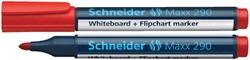 Viltstift Schneider Maxx 290 whiteboard rond 2-3mm rood