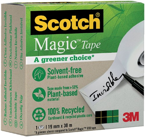 Plakband Scotch Magic 900 19mmx30m onzichtbaar mat