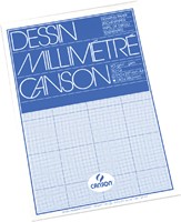 Millimeterblok Canson A4 blauw 50 vel-2