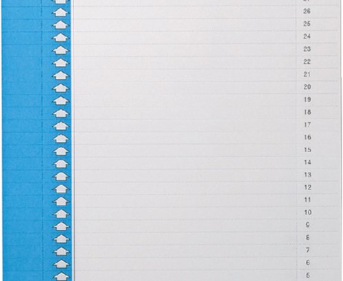 Ruiterstrook Elba Nr 0 297x6mm verticaal blauw