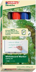 Viltstift edding 28 whiteboard Eco rond assorti 1.5-3mm 4st