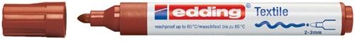 Viltstift edding 4500 textiel rond 2-3mm bruin