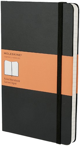 Moleskine Notitieboek large 130x210mm lijn hard cover zwart 1 STUK