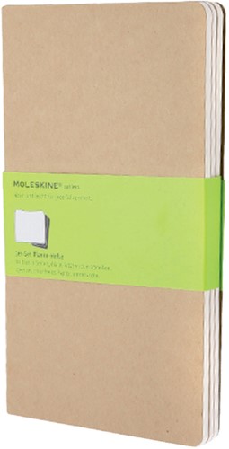 Schrift Moleskine 130x210mm blanco 160blz 70gr kraft