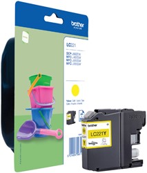 Inktcartridge Brother LC-221 geel