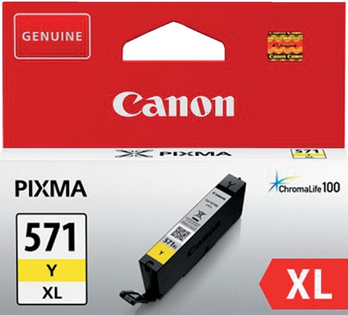 Inktcartridge Canon CLI-571XL HC geel-2