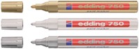 Viltstift edding 750 lakmarker rond 2-4mm zilver-2