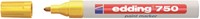 Viltstift edding 750 lakmarker rond geel 2-4mm