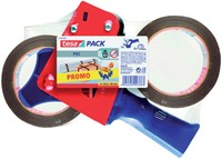 Verpakkingstape Tesa 50mmx66m ultra sterk 2rol met dispenser
