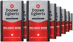 Koffie Douwe Egberts snelfiltermaling Melange Rood 250gr
