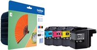Inktcartridge Brother LC-129XLVALBP zwart + 3 kleuren HC-2