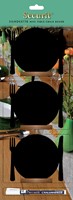 Krijtbord Securit bord 100x120mm houten voet 3 stuks