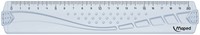 Liniaal Maped Geometric 20cm transparant-2